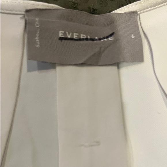 Everlane White Short Sleeve Dress - Picture 2 of 6